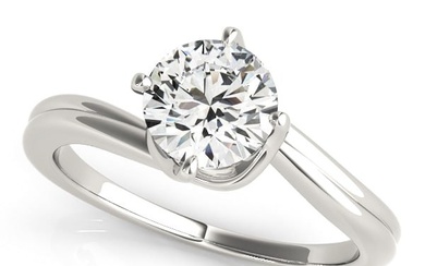Natural 1.7 CTW Diamond Engagement Ring SET 14K Rose Gold