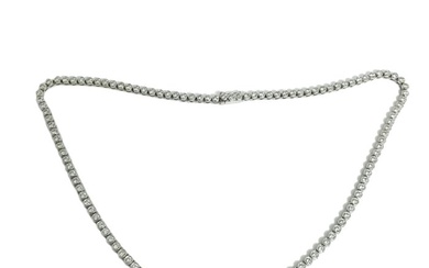 Necklace - 18 kt. White gold - 3.66 tw. Diamond (Natural)