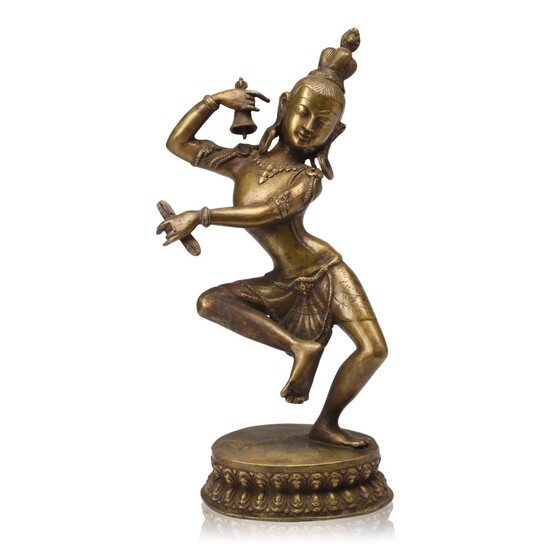 Nepalese Bronze Figure of Dancing Dakini