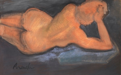 Nudo rosa, 1944, Constant Permeke (Anversa 1886 - Jabbeke 1952)