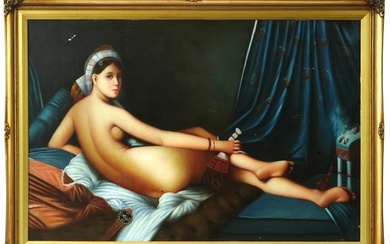 OIL ON CANVAS PAINTING AFTER JEAN AUGUSTE INGRES