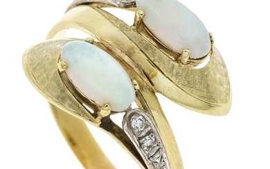 Opal diamond ring GG/WG 585/00
