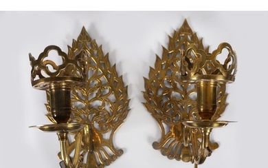 PAIR 19TH-CENTURY WALL-MOUNTED CANDLEHOLDERS