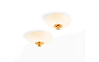 Paavo Tynell (1890-1973) Pair of ceiling lamps
