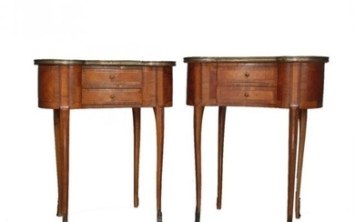 Pair of French Louis XV Kingwood & Ormolu Side Stands
