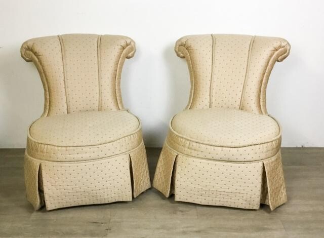 Pair of Thomasville Slipper Chairs