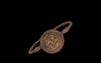 Parthian Bracelet with Gold Appliqué