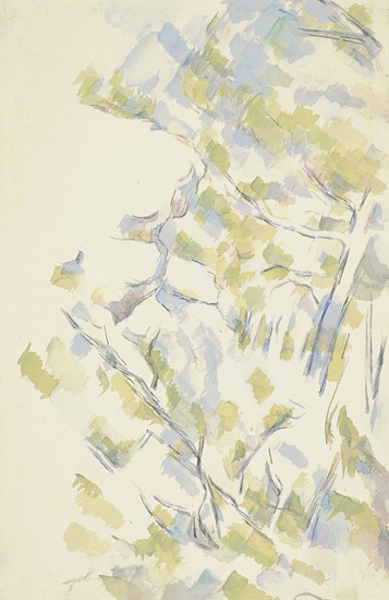 Paul Cézanne (1839-1906), Profil de rocher près des grottes au-dessus de Château Noir