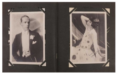 Photograph Album.- Incl. Fred and Adele Astaire