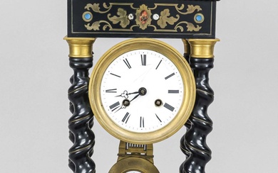 Portal clock, ebonized wood, 2nd h