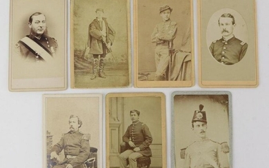 Post Civil War CDV's of Soldiers, Officers and Cadets