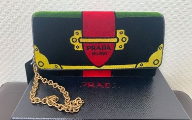 Prada - New - Leather & Velour - Chain Bag