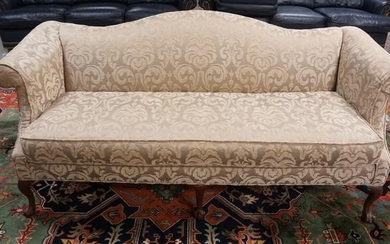 QUEEN ANNE STYLE HUMPBACK SOFA