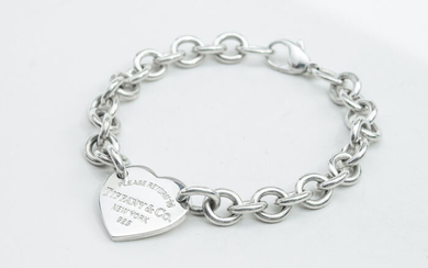 RETURN TO TIFFANY® Heart Tag Bracelet@ Silver - Bracelet
