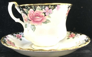 ROYAL ALBERT CONCERTO Porcelain Teacup & Saucer