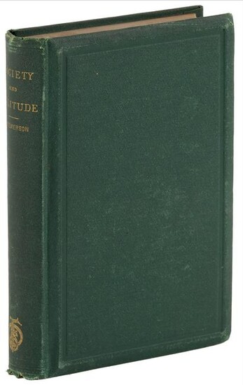 Ralph Waldo Emerson Society and Solitude 1st Ed