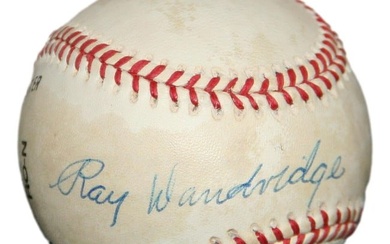 Ray Dandridge Autographed ONL Baseball Negro Leagues HOF PSA/DNA 93617