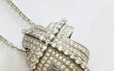 Recarlo - 18 kt. Gold - Necklace with pendant - Diamond