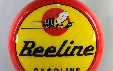 Reproduction Beeline Gasoline Advertising Gas Pump Globe