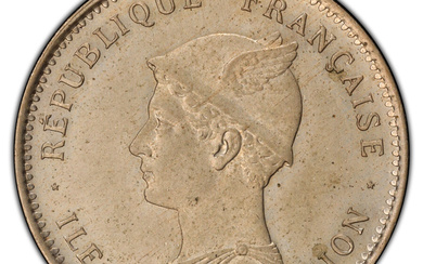 Reunion: , French Overseas Department copper-nickel Specimen Essai 50 Centimes 1896 SP63 PCGS,...