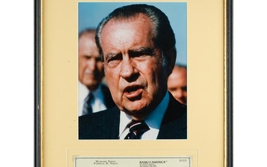 Richard Nixon Signed Check
