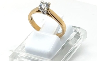 Ring White gold, Yellow gold Diamond (Natural)