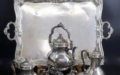 SILVER French Victor Boivin 950 Silver Tea Service
