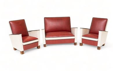 Salesmen's sample Sofa and Chair Art Deco set for Kohn