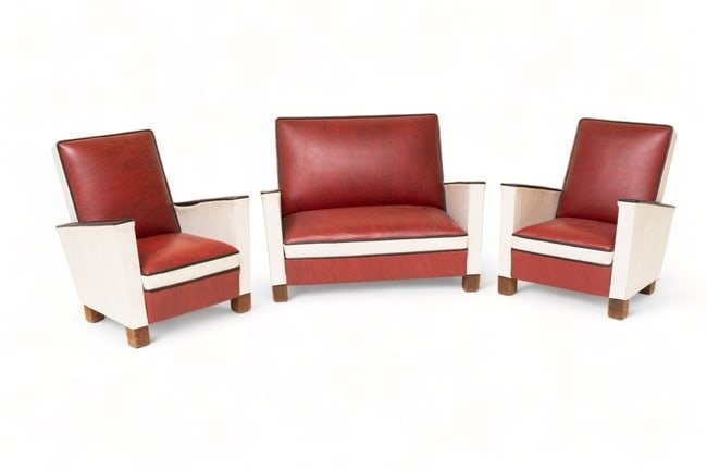 Salesmen's sample Sofa and Chair Art Deco set for Kohn