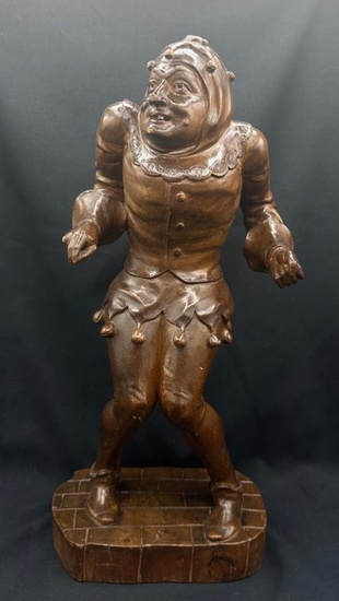 Sculpture, Giullare - 38 cm - Wood