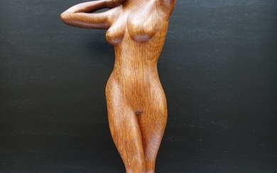 Sculpture, Standing nude - With monogram AL