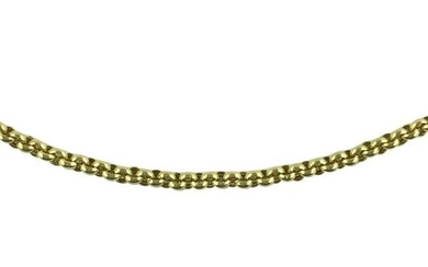 Set of bracelet and necklace in 18 K yellow gold links.