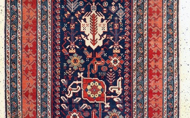 Shirvan antique, Caucase, 19e siècle, laine sur laine, env. 254 x 114 cm, EHZ :...