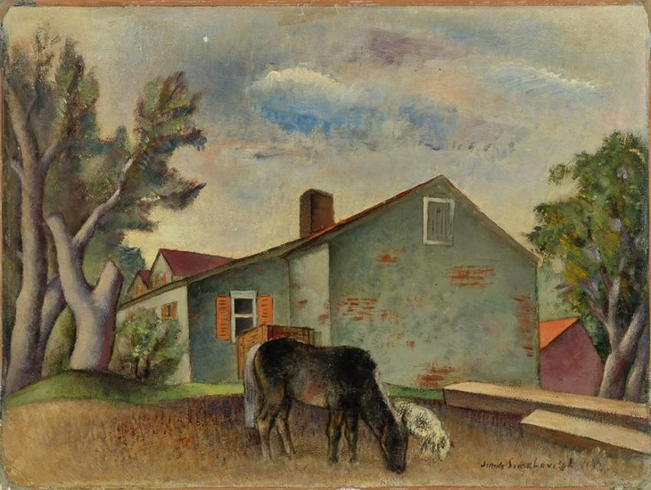 Simka Simkhovitch Russian/American, 1893-1949 New England Farm
