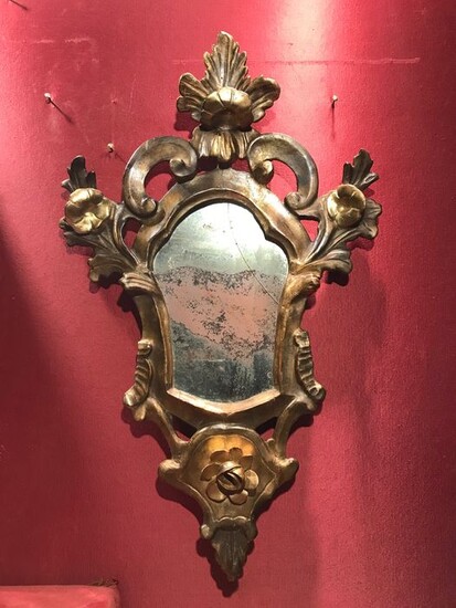 Specchiera veneziana - Gold-plated, Wood - 18th century