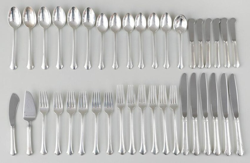 Sterling silver flatware service for six