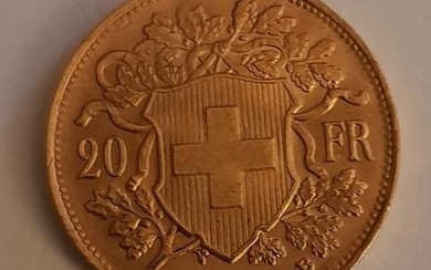 Switzerland - 20 Francs 1947 B Vreneli - Gold