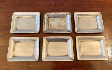 TIFFANY & CO. MAKERS STERLING SILVER ASHTRAYS