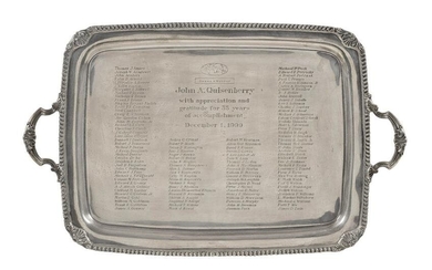 TIFFANY & CO. STERLING SILVER TRAY Late 20th Century