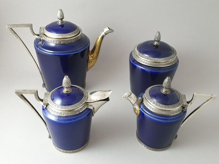 Tea service (4) - .950 silver - Auguste Leroy - France - Early 20th century