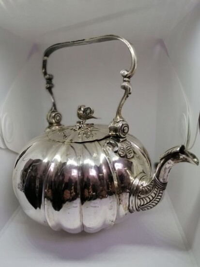 Teapot, Victorian - Silver - John Bodman Carrington, London - England - 1899