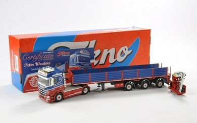 Tekno 1/50 model Truck issue comprising No. 76464 Scania in the livery of Peter Wouters. Limited