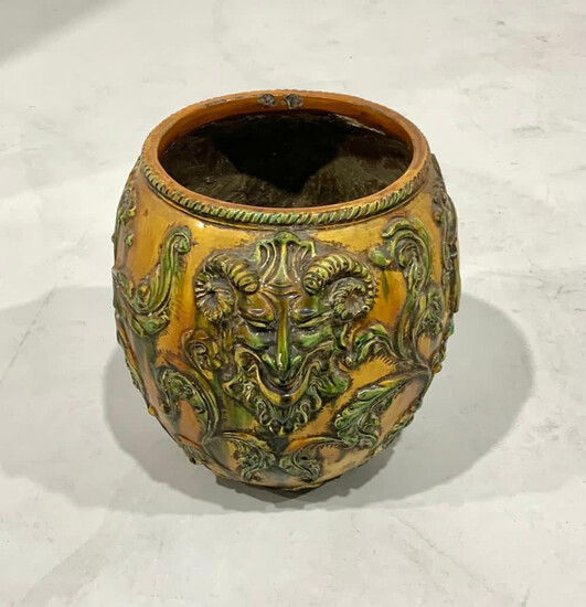 Terracotta vase. 1950s