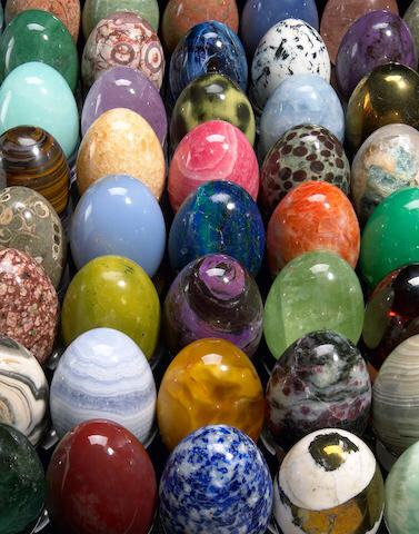 The Jerusalem Egg Collection—One of the World's Finest Collections of Mineral Eggs—850 Specimens