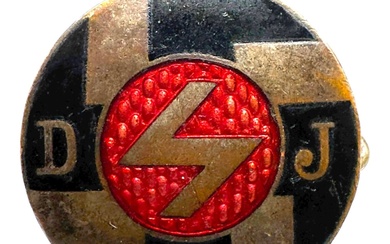 Third Reich Hitler Youth DJ Membership Badge