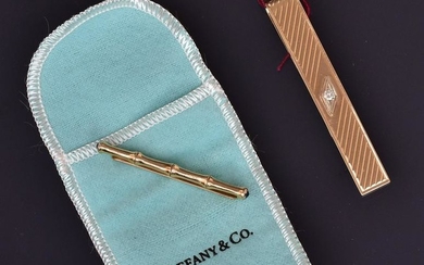Tiffany & Co. 14k Gold Bamboo Tie Clip