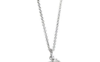 Tiffany & Co. Apple Charm Pendant in Sterling Silver on a Chain