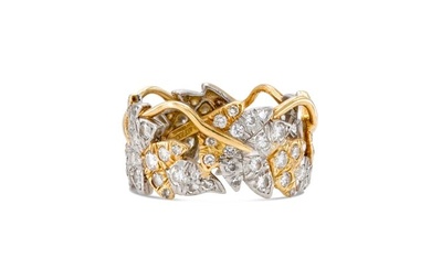 Tiffany & Co. Schlumberger Diamond Leaves Ring