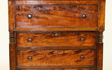 Tiger Maple Butler's Chest C1830s/40s