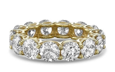 Top Quality 8.29 Carat Eternity Diamonds Ring - 18 kt. Yellow gold - Ring - 8.29 ct Diamond